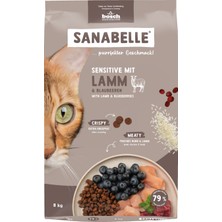 Sanabelle Yeni Ambalaj Sensitive Hassas Kuzulu Yetişkin Kedi Maması 8 kg