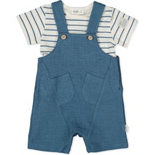 Bebetto Keten Müslin Salopet 2li Takım (Favorıte Song) Lacivert