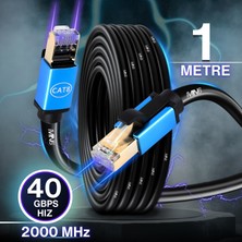 Mn6 M111XF 1 Metre Cat8 KABLO/40GBPS-2000MHZ-26 Awg-S/ftp-1 Metre Cat8 Ethernet Kablosu