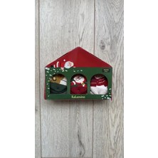 Katamino Yılbaşı Bebek 3\'lü Kutu Çorap Set - Çok Renkli