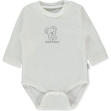 Bebetto Kadife Uzun Kollu Body Ay (My Lıttle One) Ekru