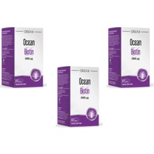 Orzax Ocean Biotin 5000 Mcg 60 Kapsül 3'lü