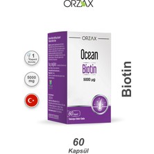 Orzax Ocean Biotin Takviye Edici Gıda 60 Kapsül