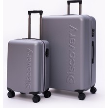 Discovery 2'li Valiz Seti Büyük ve Kabin Boy – Ultra Hafif, Darbe Dayanıklı, 360° Sessiz Tekerlek, Tsa Kilit