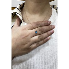 Şamlı Erdoğan 14 Ayar Altın Minimal Göz Nazar Boncuk Zincir Kolye