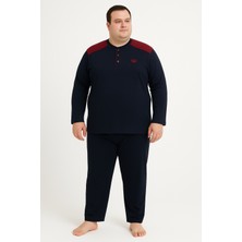 Mutlu City Erkek Yüksek Kalite Interlok Penye Büyük Beden Pijama Takımı 18540