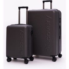 Discovery 2'li Valiz Seti Büyük ve Kabin Boy – Ultra Hafif, Darbe Dayanıklı, 360° Sessiz Tekerlek, Tsa Kilit