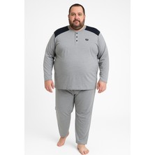 Mutlu City Erkek Yüksek Kalite Interlok Penye Büyük Beden Pijama Takımı 18540