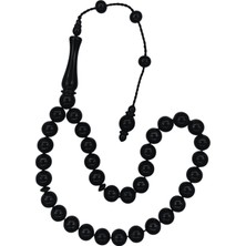 OltutaşıMarket Küre Kesim Bilek Boy Sertifikalı Erzurum Oltu Taşı Tesbih 8 mm