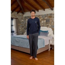 Cossy By Aqua Erkek Lacivert Pijama Takım 26168