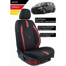 Raxon Ford S-Max 2019 ve Sonrası Için 2+1 Binek Araçlara Uyumlu Tay Tüyü Oto Koltuk Kılıfı