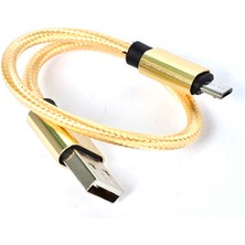 Tekno Grup Gold 30 cm Halat Micro USB Kablo