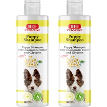 Bio Pet Active Bio Petactive Puppy Shampoo Papatya Özlü Yavru Köpek Şampuanı 400 Ml. x 2 Adet