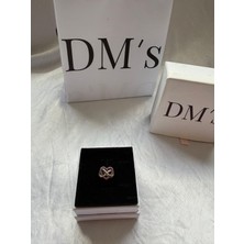 DMs Silver Red Sonsuzluk Kalbi Gümüş Charm'ı