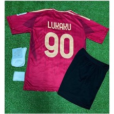 A.s Roma 2024/25 Yeni Sezon Romelu Lukaku Çocuk Forması 4'lü Set