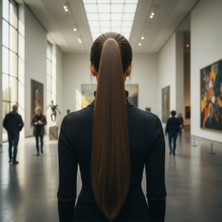 Mg Tokalı Düz At Kuyruğu / Kumral