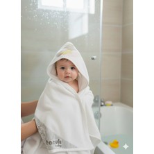 Pamuk Baby Keseli Çok Kullanışlı 100% Pamuklu Bebek Banyo Havlusu (Boy:90 En:70)