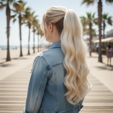 Mg Tokalı Dalgalı At Kuyruğu / Platin