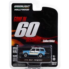 Greenlight Hollywood 1:64 Gone In 60 Seconds – 1995 Jeep Cherokee Police Diecast Metal Araba