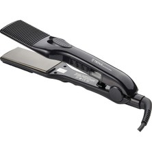 Özbience Geniş Ağızlı Titanyum Seramik Profesyonel Saç Düzleştirici LCD Isı Göstergeli