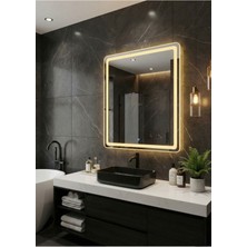 Todek Home 60X90 cm Dokunmatik LED Banyo Aynası - Modern Tasarım Işıklı Duvar Aynası
