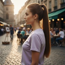 Mg Lastik Tokalı At Kuyruğu Düz / Kumral