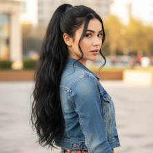 Mg Bağlamalı Dalgalı At Kuyruğu / Siyah