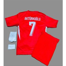 Kerem Aktürkoğlu Türkiye Milli Takımı Euro 2024 Çocuk Deplasman Forması 4'lü Set
