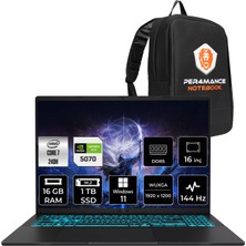 Asus V16 Intel Core 7 240H 16GB 1tb SSD RTX5070/8GB 16" Fhd+ 144Hz W11H Taşınabilir Bilgisayar & Per4 Çanta V3607VPRP054WP358