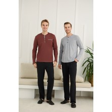 Nightlove Erkek Uzun Kollu Pijama Takımı