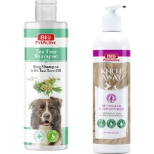 Bio Pet Active Bio Petactive Çay Ağacı Yağlı Köpek Şampuanı 400 ml + Knot Away Kıtık Açıcı Krem 250 ml 2 Li Set