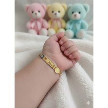 925 Ayar Papatya Silver Kişiye Özel Doğum Saati Kız Erkek Bebek Künye Çocuk Künyesi
