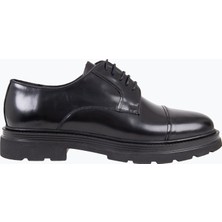 HC MEN CLASSIC Erkek Klasik Ayakkabı Bağcıklı Eva Yüksek Rahat Taban Hakiki Deri Siyah Açma