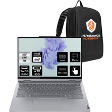 Lenovo Thinkbook 14 Gen 5 Intel Core Ultra 7 255U 24GB 4tb SSD 14" Fhd+ Fdos Multi-Touch 2-In-1 Taşınabilir Bilgisayar & Per4 Çanta 21SQ002TTXP317
