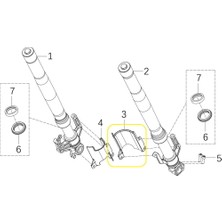 Kove 125R/250R/250RR Ön Amortisör Alt Kapağı Sağ