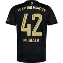 Bayern/münih 2021/22 Sezonu Jamal Musiala Deplasman Forması (Siyahgold)