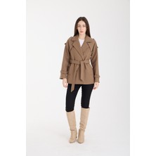 Bolivente Calina Vizon Regular Fit Premium Kaşe Ceket