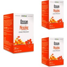 Orzax Picozinc Çinko Pikolinat 30 Tablet X3 Adet
