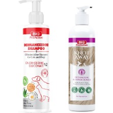 Bio Pet Active Bio Petactive Dermahexidine Köpek Şampuanı 250 ml + Knot Away Kıtık Açıcı Krem 250 ml 2 Li Set