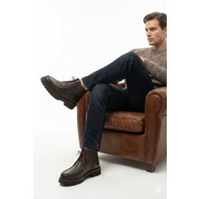 Doçka Hakiki Deri Hafif Kalın Taban Günlük Klasik Tarz Erkek Bot ER25/KB860