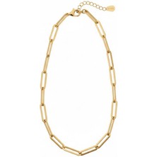 Lovira Ataç Zincir Kolye - Altın Kaplama 45 cm