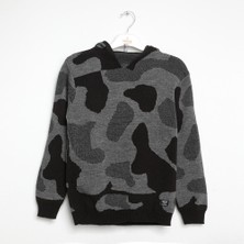 Nanica Erkek Çocuk Kamufulaj Desen Triko Kzak 6-16 Yaz