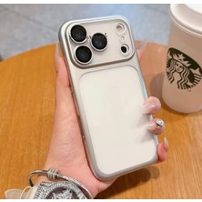 M.TK Moveteck iPhone 17 Pro Kılıf Tam Kamera Korumalı Metalik Parlak Renkli Kenarlı Yumuşak Lensli Silikon Arkası Şeffaf Kapak