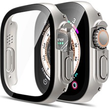 Forzacase Apple Watch Ultra 3 49MM ile Uyumlu Önü Kapalı Ekran Korumalı Sert Rubber Kılıf - FC015