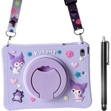 Ennar Lenovo Tab M11 TB330FU 11 Inç Uyumlu Kuromi Standlı Askılı Tablet Kılıfı+Tablet Kalemi