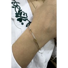 Şamlı Erdoğan 14 Ayar Altın Italyan Iki Renk Ataç Bileklik