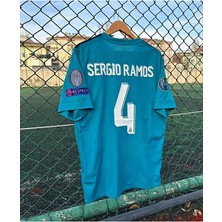R.madridd 2017/18 Sergio Ramos Turkuaz Yetişkin Forması