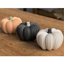 Forge Triverse Modern Halloween Balkabağı Dekor 3lü Set – LED Mum Uyumlu