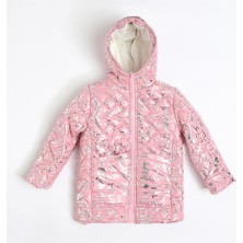 Nanica Kız Çocuk Baskılı Uzun Mont 1-5 Yaş - 422502