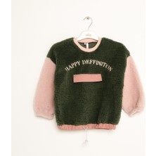Nanica Kız Çocuk Peluş Garnili Sweatshirt 1-5 Yaş - 423304